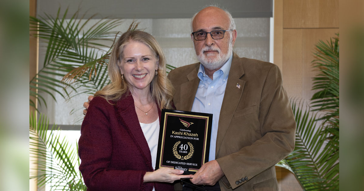 SU President Carolyn Ringer Lepre and Dr. Kashi Khazeh
